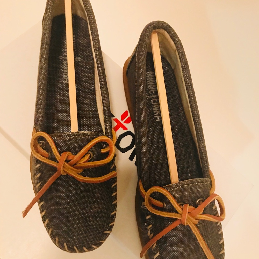 Minnetonka Moccasins, Denim Blue, Women-5, NIB